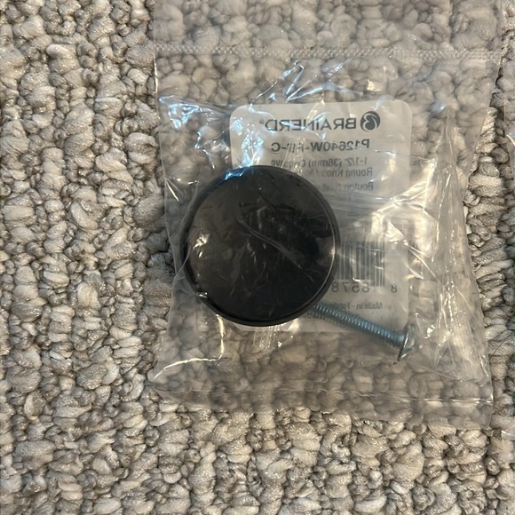 Brainerd Matte Black Round Knob - Picture 4 of 4
